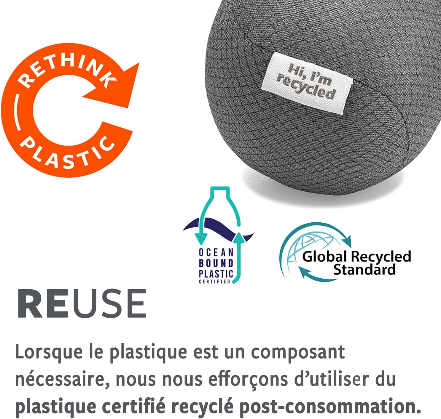 Full Circle The Ring Bamboo Vegetable and Fruit Cleaning Brush - A Versatile Scrubber for Food, Including Potatoes, Mushrooms, and Veggies with Recycled Bristles and Handle